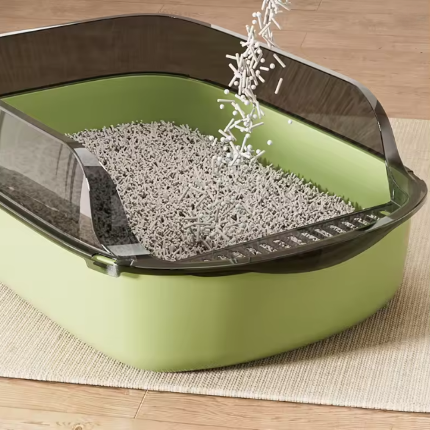 EBI Katzentoilettenhaus Eco Jumbo Rot | Geruchsdichtes Haubenkatzenklo mit Kohlefilter – Hygienisch, stabil & perfekt für Mehrkatzenhaushalte