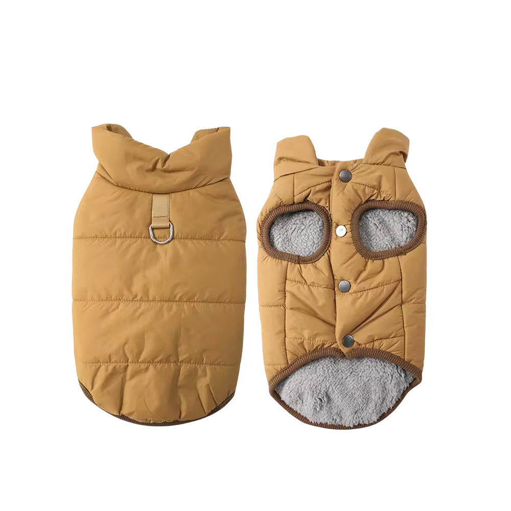 Wasserabweisende Winter-Hundejacke "WarmShield" Schwarz | Tech-Wear Weste mit Reflektoren – Warm, trocken & sicher für alle Hundegrößen