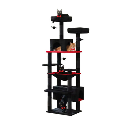 Hochwertiger Kratzbaum für Katzen - Stabiler Katzenkratzbaum mit Sisal-Säulen und Plattformen