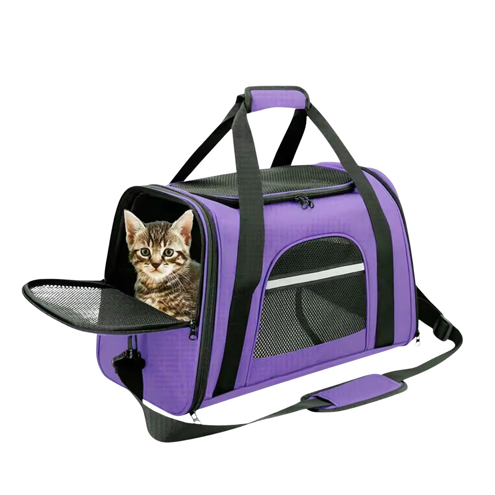 Airline-Approved Katzen-Tragetasche | Weiche Transporttasche für Katzen & Kleine Hunde bis 9 kg – Komfortabel, faltbar & sicher mit Polstermatte