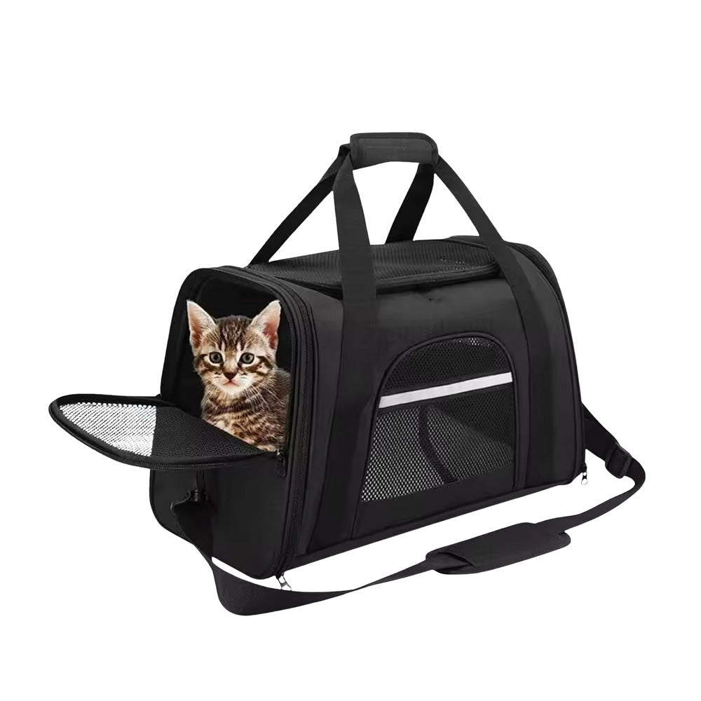 Airline-Approved Katzen-Tragetasche | Weiche Transporttasche für Katzen & Kleine Hunde bis 9 kg – Komfortabel, faltbar & sicher mit Polstermatte