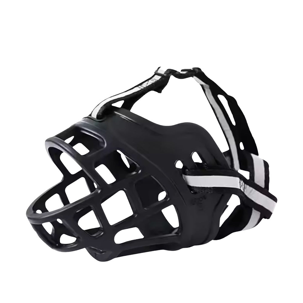 Trixie Maulkorb Flex Gummi Schwarz | Ergonomischer Hundemaulkorb mit Neopren-Polsterung – Verstellbar, ausbruchsicher & komfortabel für alle Größen