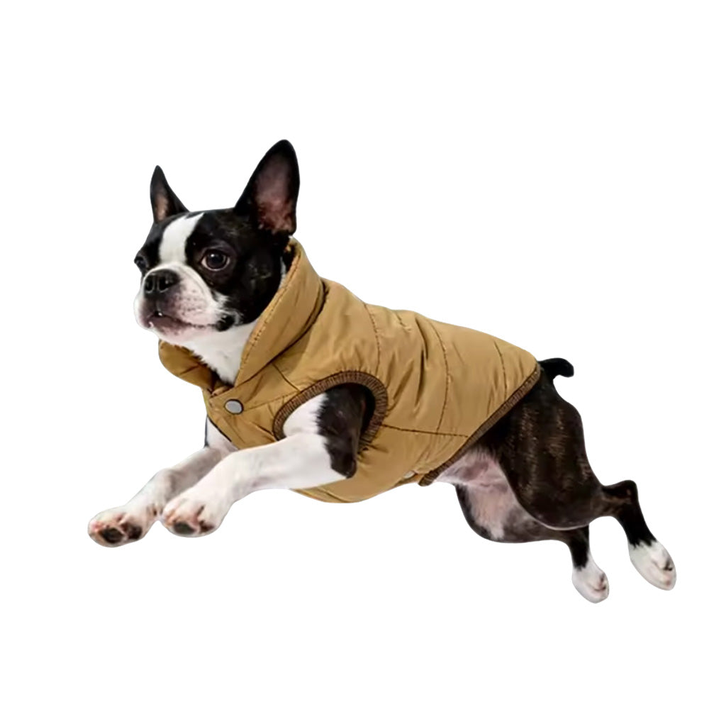 Wasserabweisende Winter-Hundejacke "WarmShield" Schwarz | Tech-Wear Weste mit Reflektoren – Warm, trocken & sicher für alle Hundegrößen