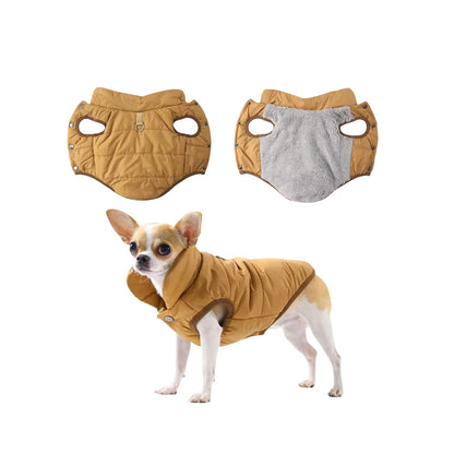 Wasserabweisende Winter-Hundejacke "WarmShield" Schwarz | Tech-Wear Weste mit Reflektoren – Warm, trocken & sicher für alle Hundegrößen