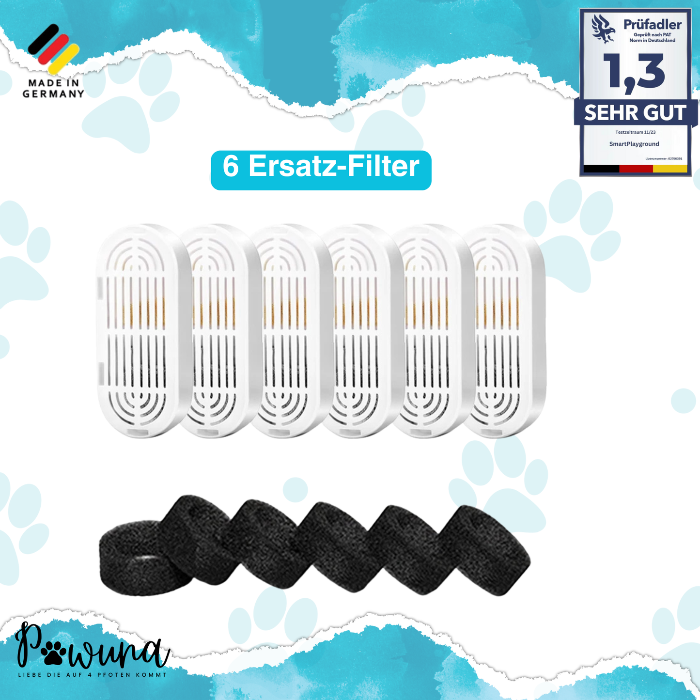 Aqua Brunnen - 4L Automatisierter Edelstahl Wasserspender mit Ultra-leise Pumpe