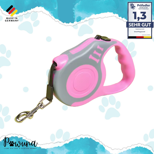 flexi New Classic Gurt-Leine M Schwarz | 5m Roll-Leine für Hunde <25 kg – Ergonomisch, robust & mit Bremssystem für sichere Spaziergänge